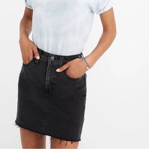 Madewell Straight Denim Mini Skirt in Ashcraft Wash 26